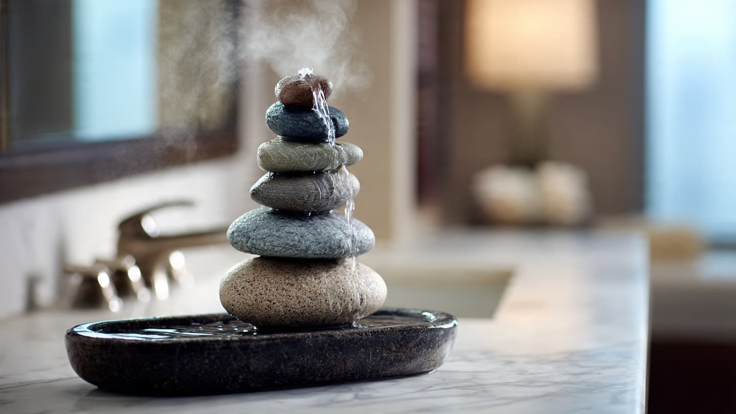 Zen Pebble Cairn
