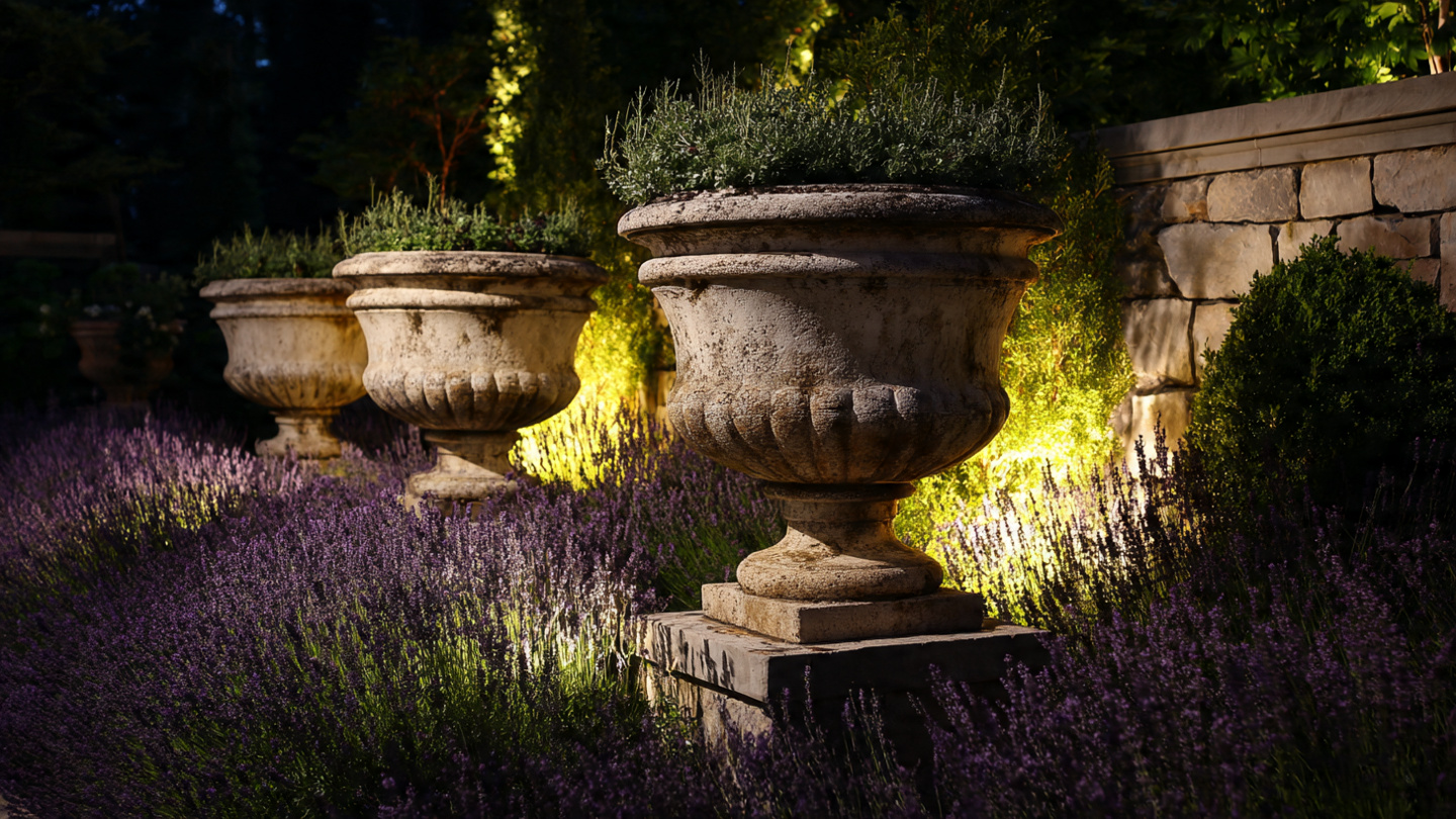 Estate Limestone Urns